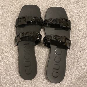 Gucci Women’s Rubber Slide Sandal